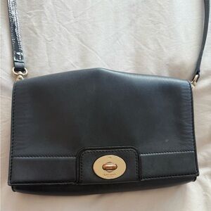 Kate Spade Black Crossbody Bag with Gold Accents